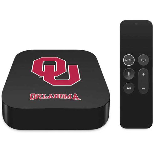 University of Oklahoma Sooners Black Apple TV Skin